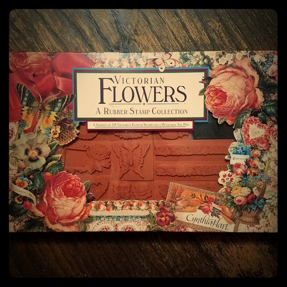 Victorian Flower stamp collection